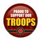 6 Pack Beistle Proud To Support Our Troops Button- Marines- Red